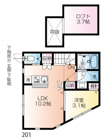 フレシール野方の間取り