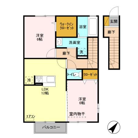 クレストヴィラⅠの間取り