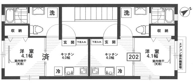 ハイツ・レイの間取り|1K