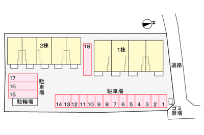 【区画図】 | HJ レジデンスⅠ