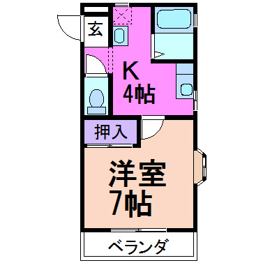 コスモハイツⅡの間取り