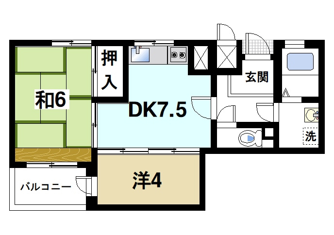 カサグランデの間取り|間取りはこのようになっています