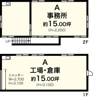 【間取り】 | 新吉田町5141A貸工場・貸倉庫
