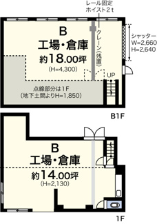 【間取り】 | 新吉田町5141B貸工場・貸倉庫