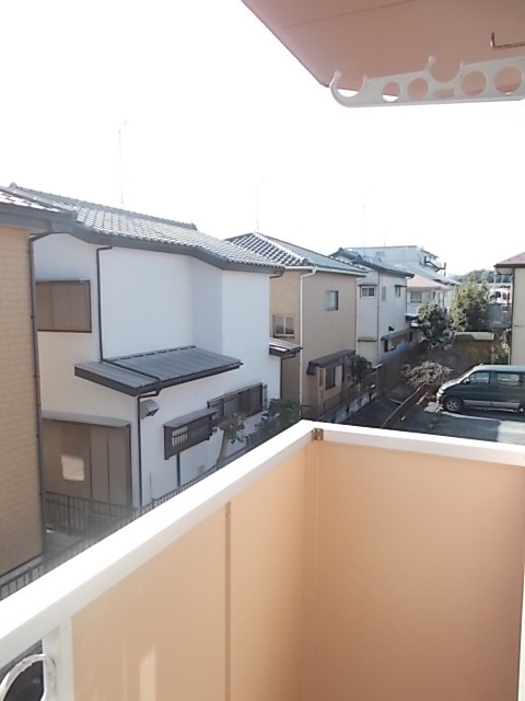 コーポウィスタリアAのバルコニー