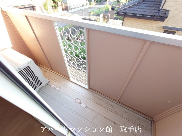 コーポウィスタリアAのバルコニー