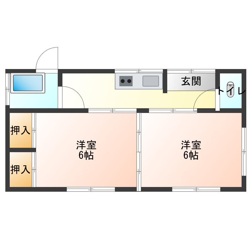 西南角の間取り