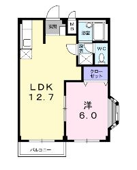 【間取り】 | コーポウィスタリアＢ