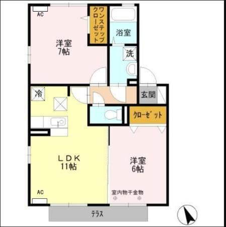 【間取り】 | ジュリエッタ　B