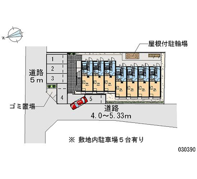 【区画図】 | キャピタルⅠ | 敷地内にゴミ置き場あります。