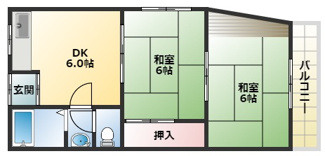 【間取り】 | 長橋ハイツ