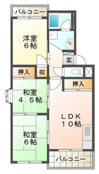 イリノハイツの間取り