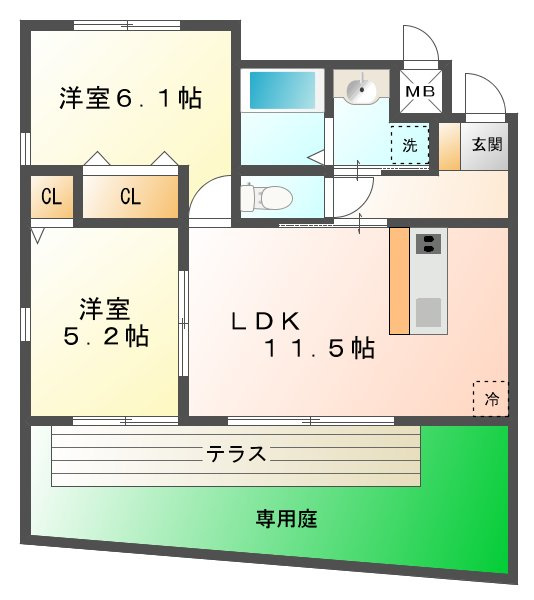 サンクラッソ垂水五色山の間取り