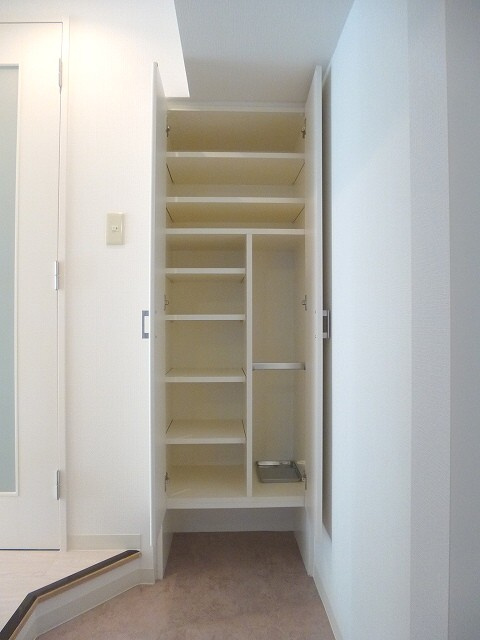 RESIDIA上野御徒町の玄関|レジディア上野御徒町３０．０７㎡７号室の収納豊富なトールタイプのシューズＢＯＸです