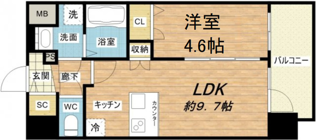 【間取り】 | プレサンス四天王寺前夕陽ヶ丘