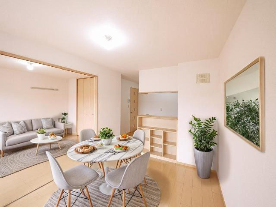 カリーノ　Ｂ棟の居間・リビング|CGで家具等を配置したもので家具等は含まれません