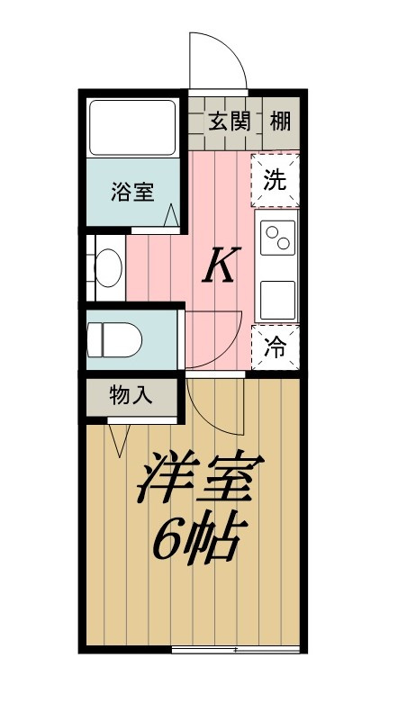サンライズ西千葉の間取り