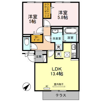 【間取り】 | abcdマンション綾園