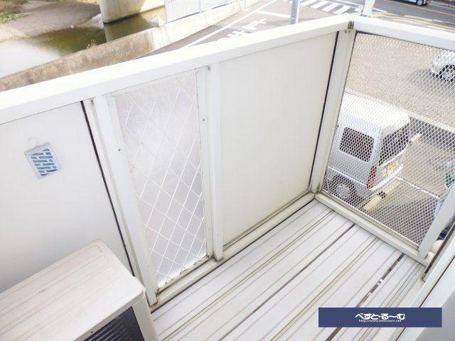 ハイツカワイのバルコニー