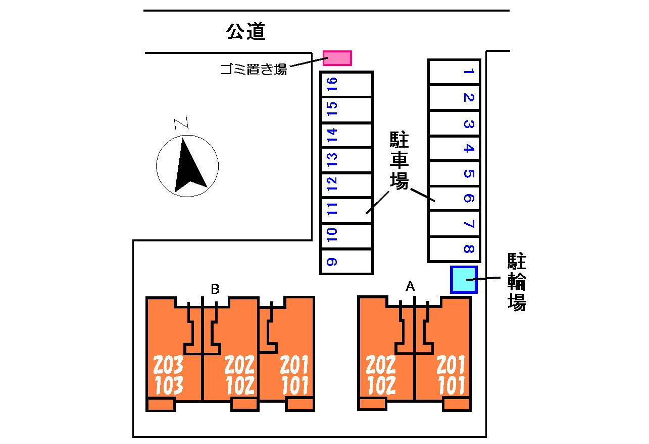 グリシーナBの区画図