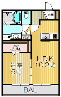 【間取り】 | メモリア・パレスHY