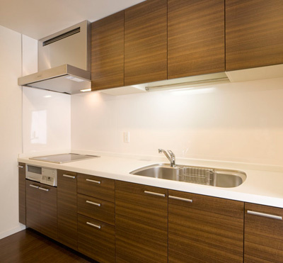 新宿区荒木町の賃貸マンションのキッチン