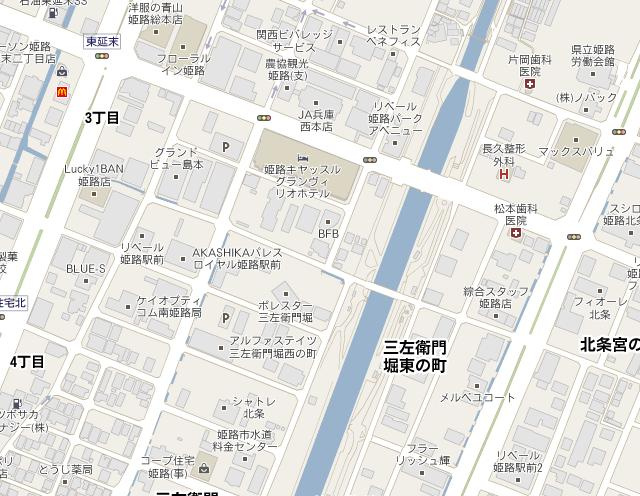 シャトー揚羽の地図