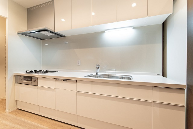 港区芝１丁目の賃貸マンションのキッチン