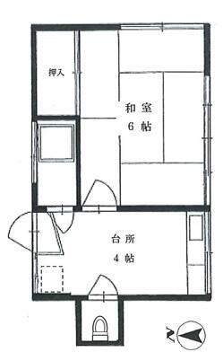 間取図（１Ｋ）