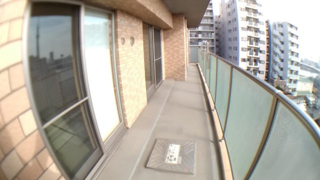 台東区橋場１丁目の賃貸マンションのバルコニー