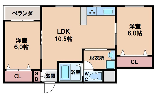 【間取り】 | シャトー鶴ケ丘