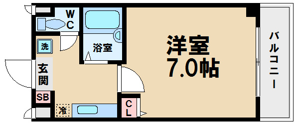 【間取り】 | ロイヤルカーサ阿倍野