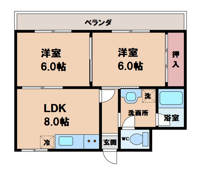 【間取り】 | サンハイツ丸山