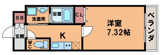 【間取り】 | クローバー・ソレイユ南田辺