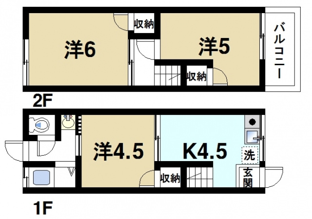 三条三和ハイツの間取り|ファミリーさんにおススメの間取りです。