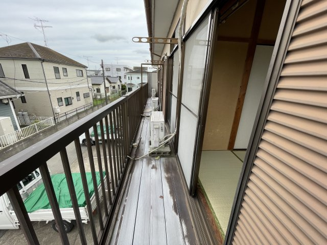 共栄ハイツのバルコニー