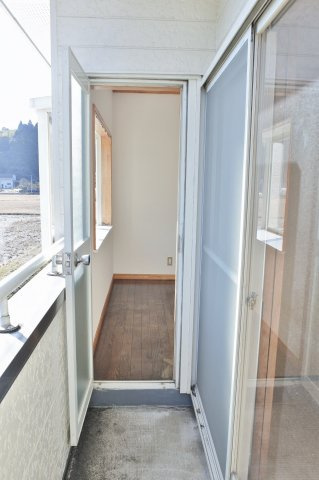 永田貸家のバルコニー