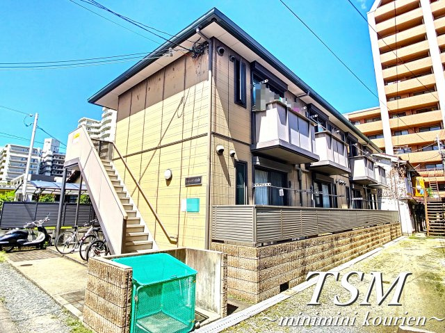 シャーメゾン松屋町の外観|バルコニー側の外観