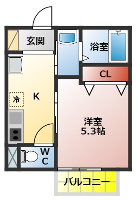 シャーメゾン松屋町の間取り
