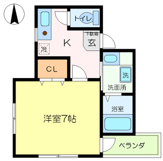 【間取り】 | ヒルズＫＡ