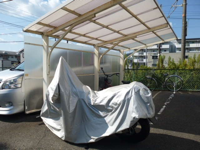 倉敷市中庄のアパートのその他共用部分|自転車置き場