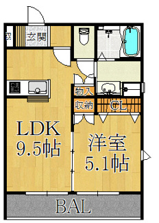 【間取り】 | メモリア・パレスHY