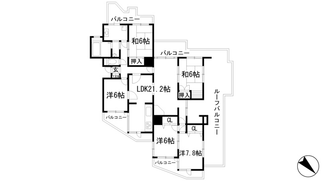 【間取り】 | パレ武庫川