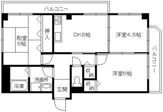 【間取り】 | ウエストコート | ２面採光で日当良好！