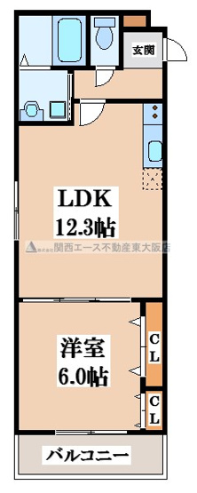 【間取り】 | フジパレス岩田町Ⅰ番館