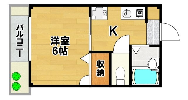 【間取り】 | ゆかりハイツB棟