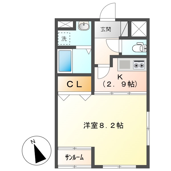 ナビッシュ南畝の間取り