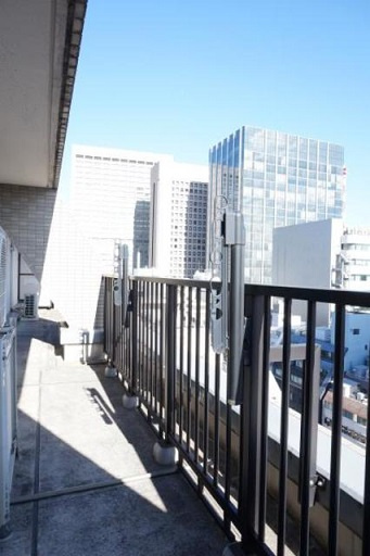 港区西新橋１丁目の賃貸マンションのバルコニー