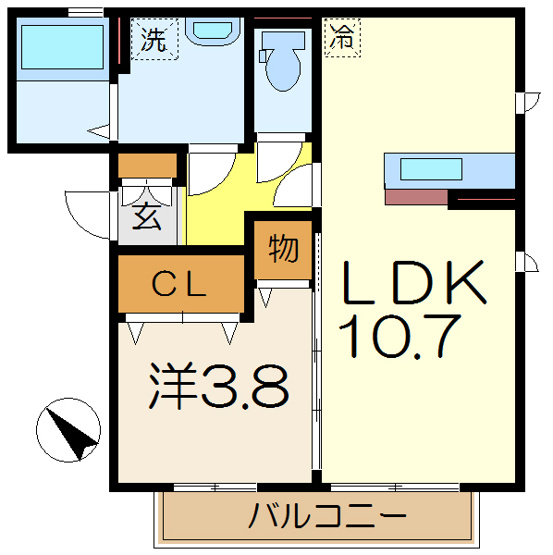 【間取り】 | コート白山道３