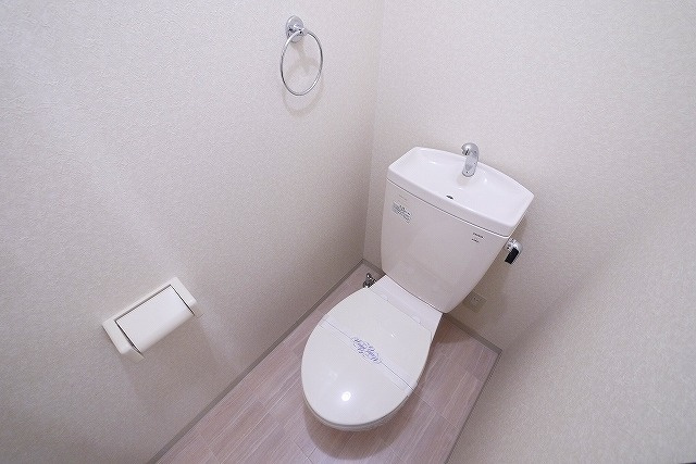 都（西九条町）のトイレ|落ち着いた色調のトイレです